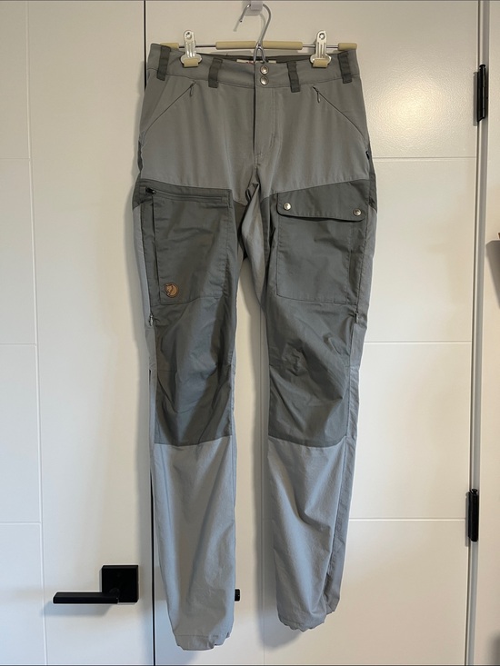 Fjallraven Pants - Fjallraven Two-Tone Grey Cargo Hiking Pants
